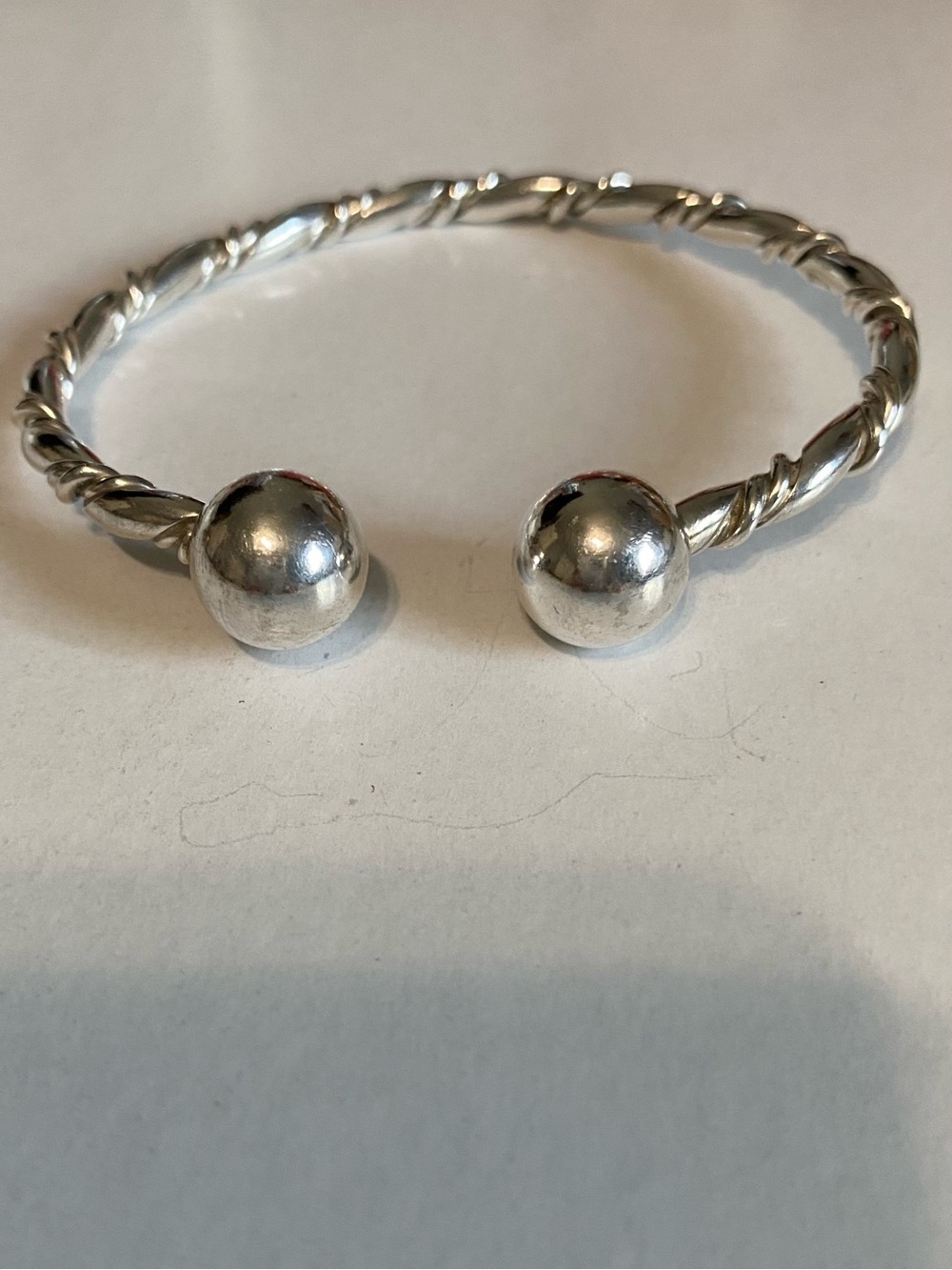 Vintage Jay King DTR 925 Sterling Twisted Rope Bangle 33 g